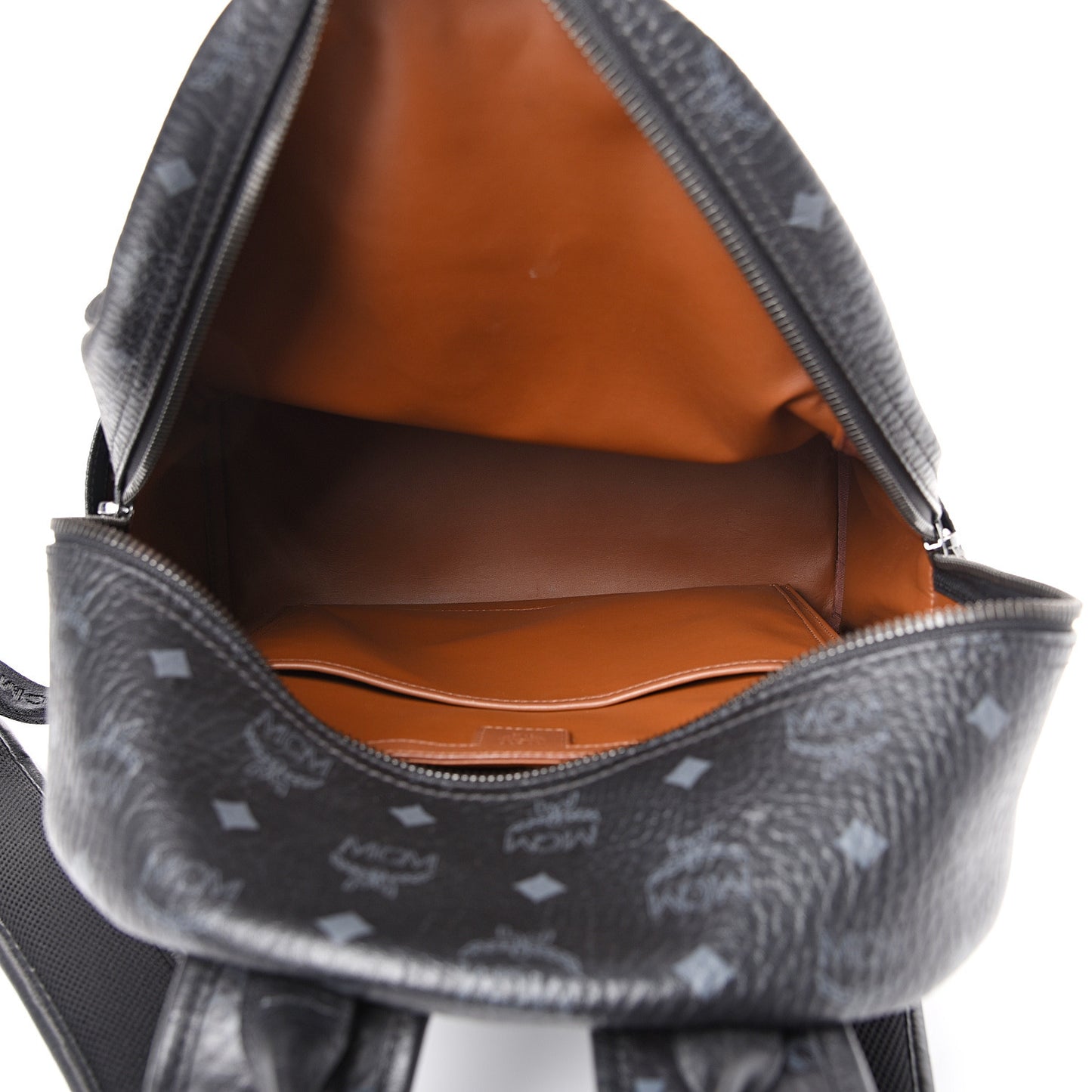 Visetos Medium Stark Logo Stripe Backpack Black