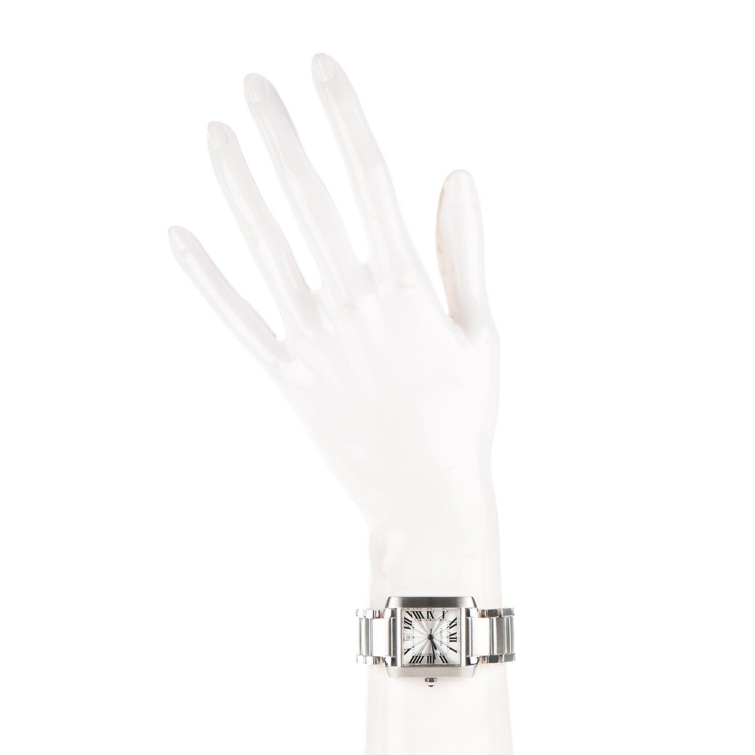 Cartier Stainless Steel 28mm Tank Francaise Automatic Watch 2 of 6