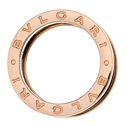 Bulgari 18K Rose Gold Black Ceramic B.Zero1 Two-Band Ring 53 6.25 5 of 6