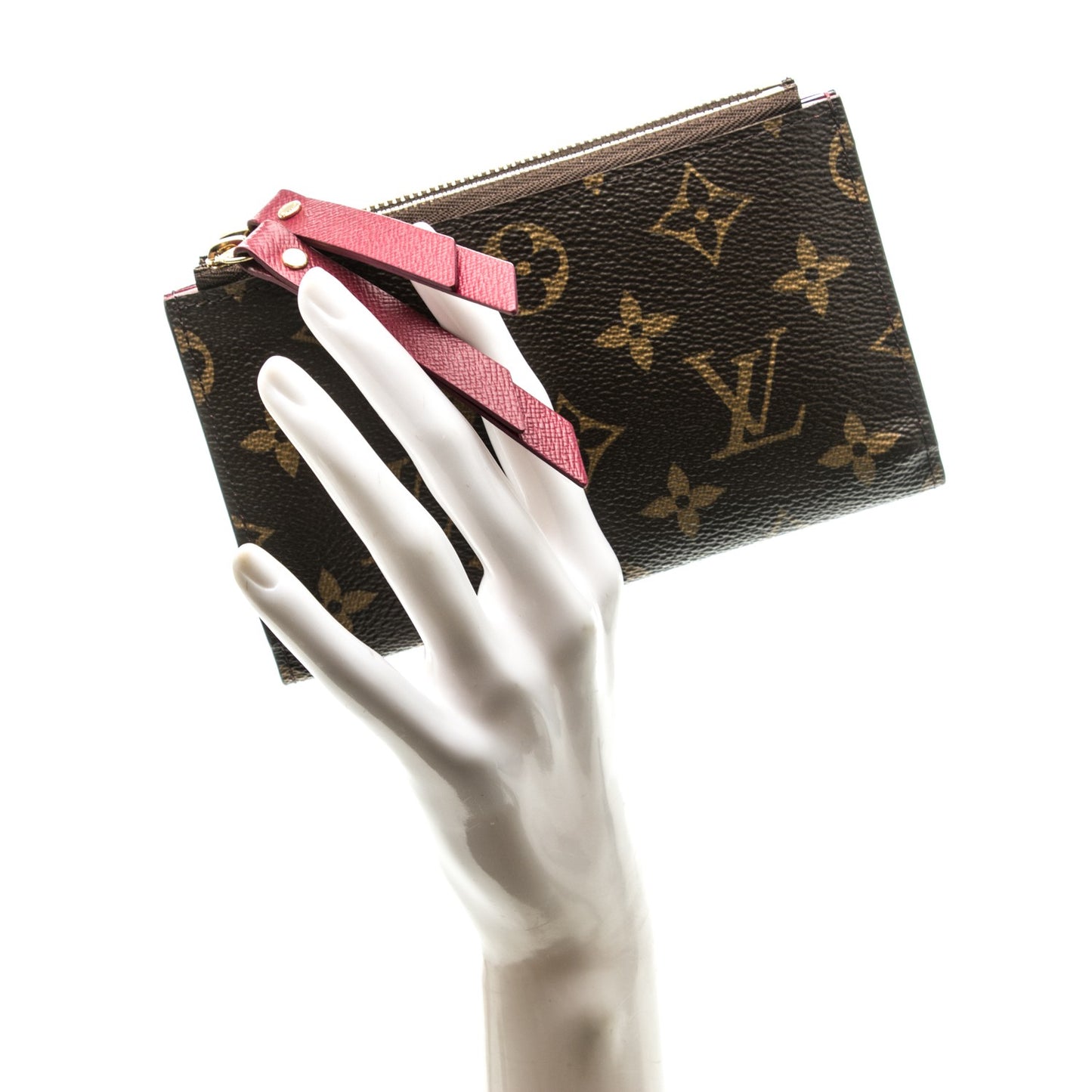 Monogram Adele Compact Wallet Fuchsia