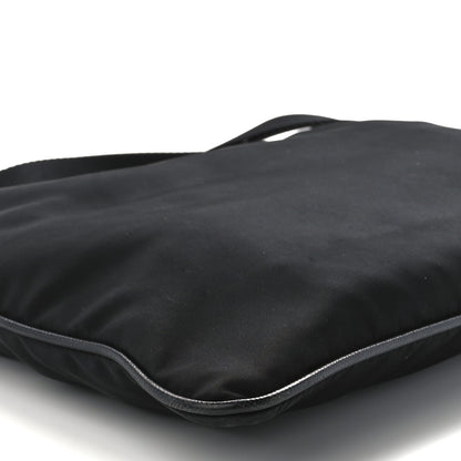 Prada Tessuto Nylon Flat Messenger Bag Black 10 of 12