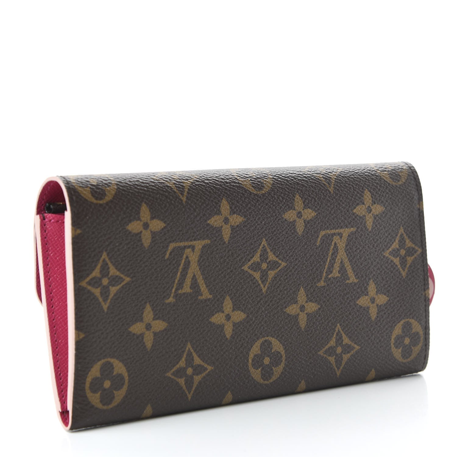 Louis Vuitton Monogram Bloom Flower Emilie Wallet Fuchsia 3 of 10