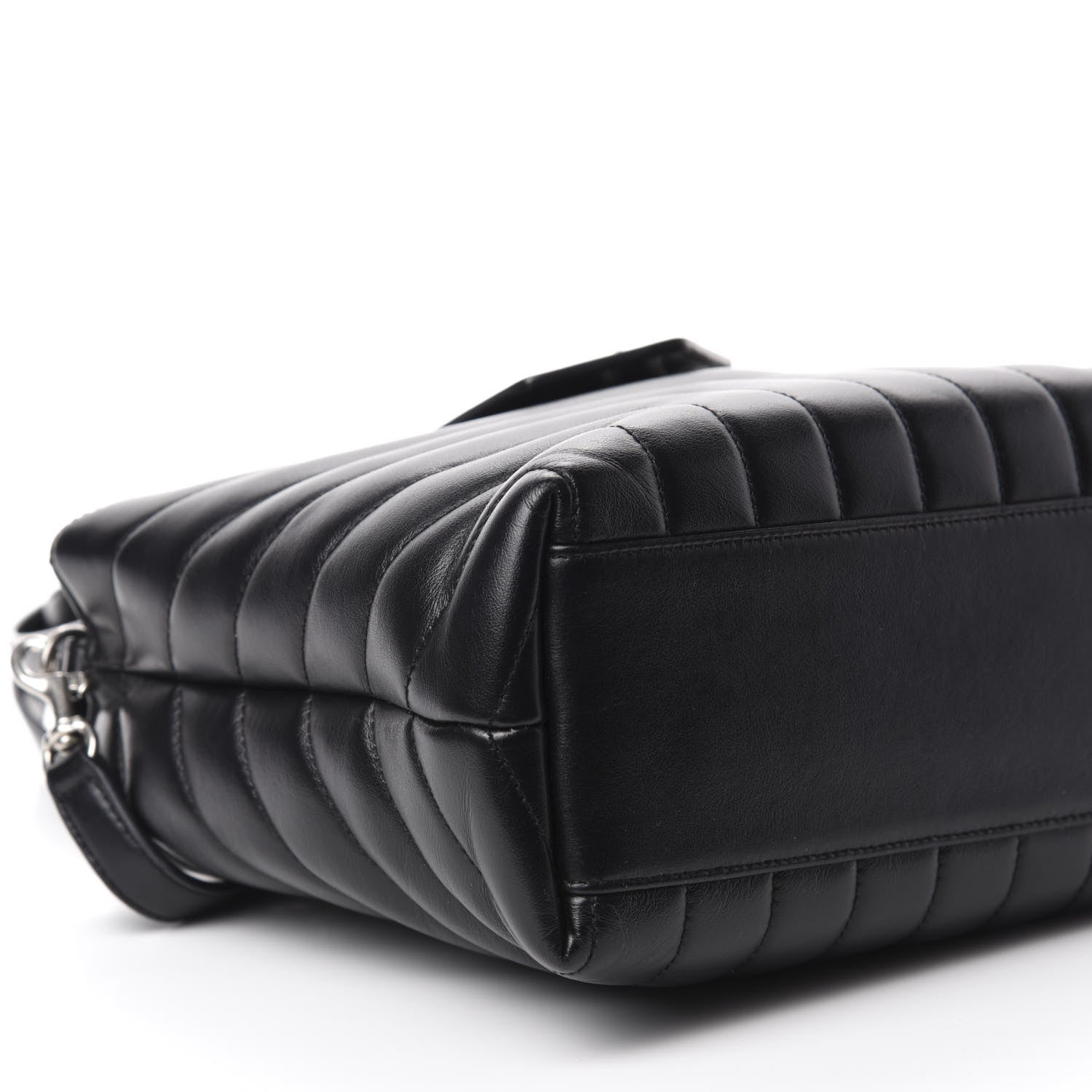 Saint Laurent Calfskin Y Quilted Monogram Small Loulou Shopper Black 7 of 12
