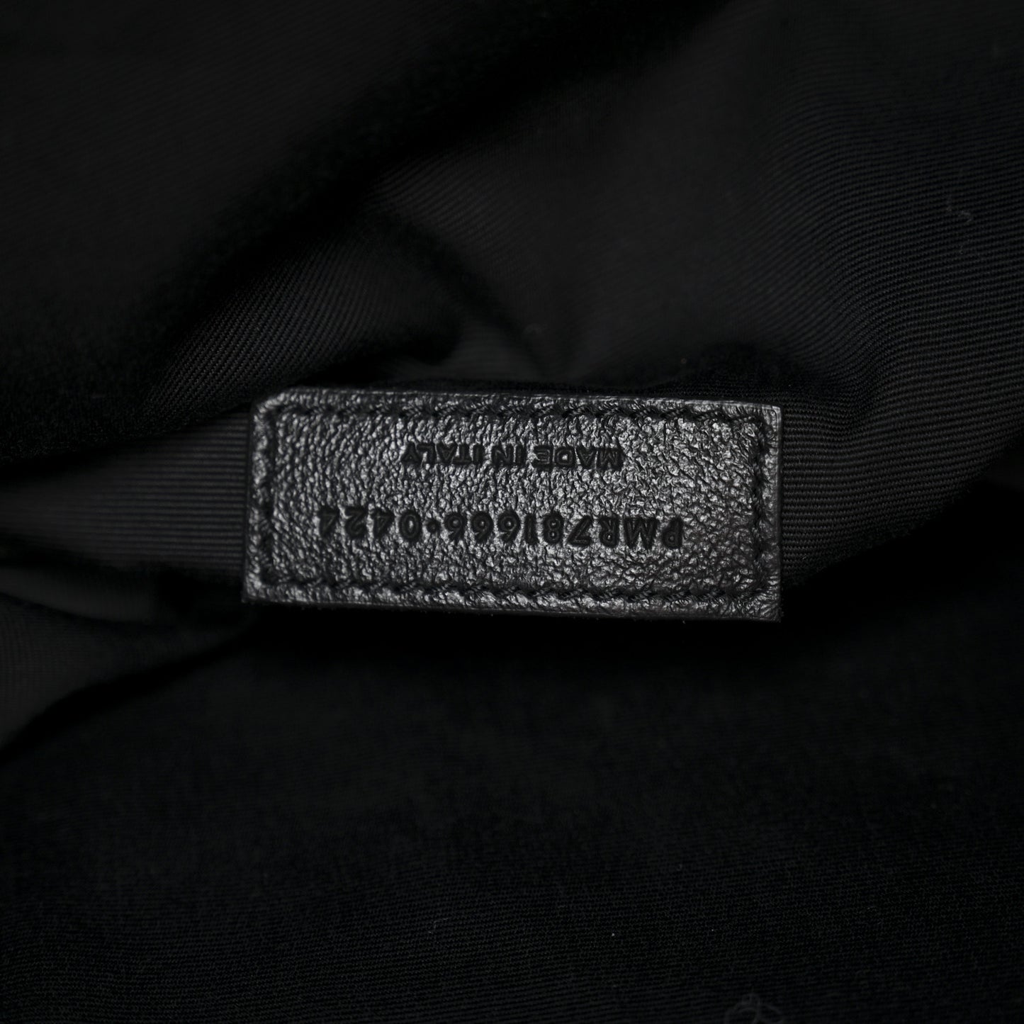 Lambskin Matelasse Monogram Medium Jamie 4.3 Pochon Black