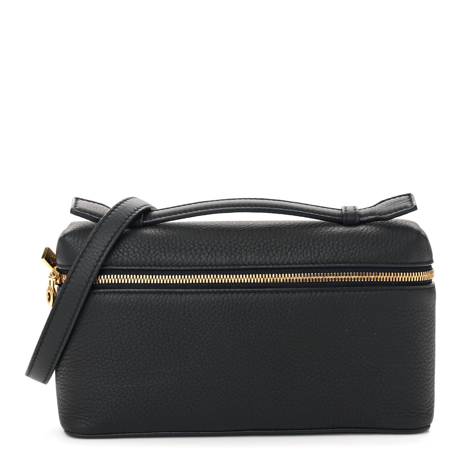 Loro Piana Grained Calfskin L19 Extra Pocket Pouch Navy 1 of 9
