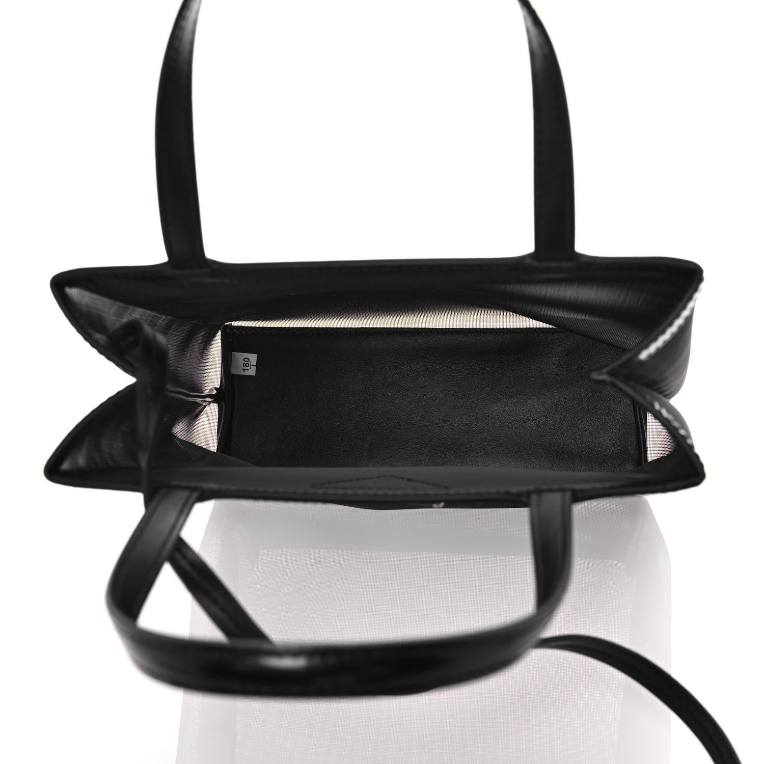 Prada Mesh Small Tote Bag Black 6 of 14