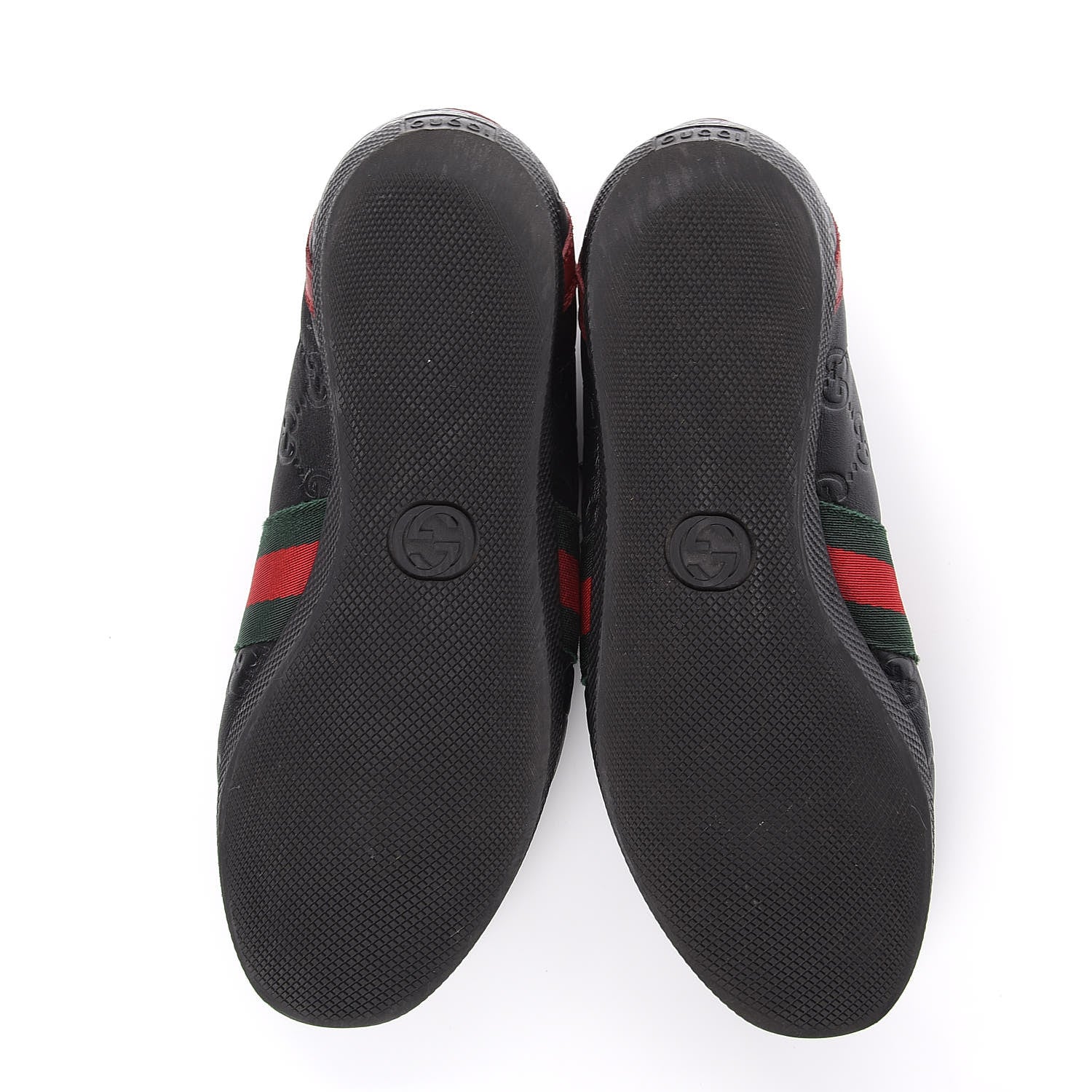 Gucci Guccissima Womens Web Sneakers 37.5 Black 5 of 10