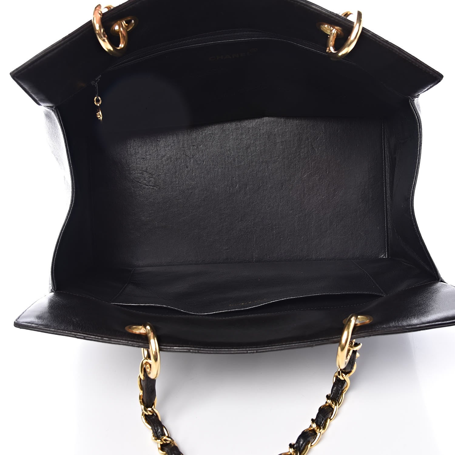 Chanel Lambskin Quilted Tote Black 5 of 19