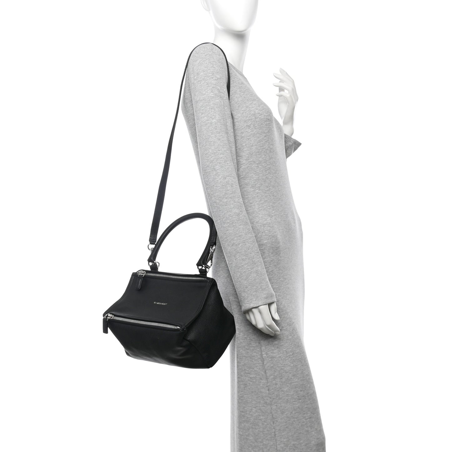 Sugar Goatskin Small Pandora Black