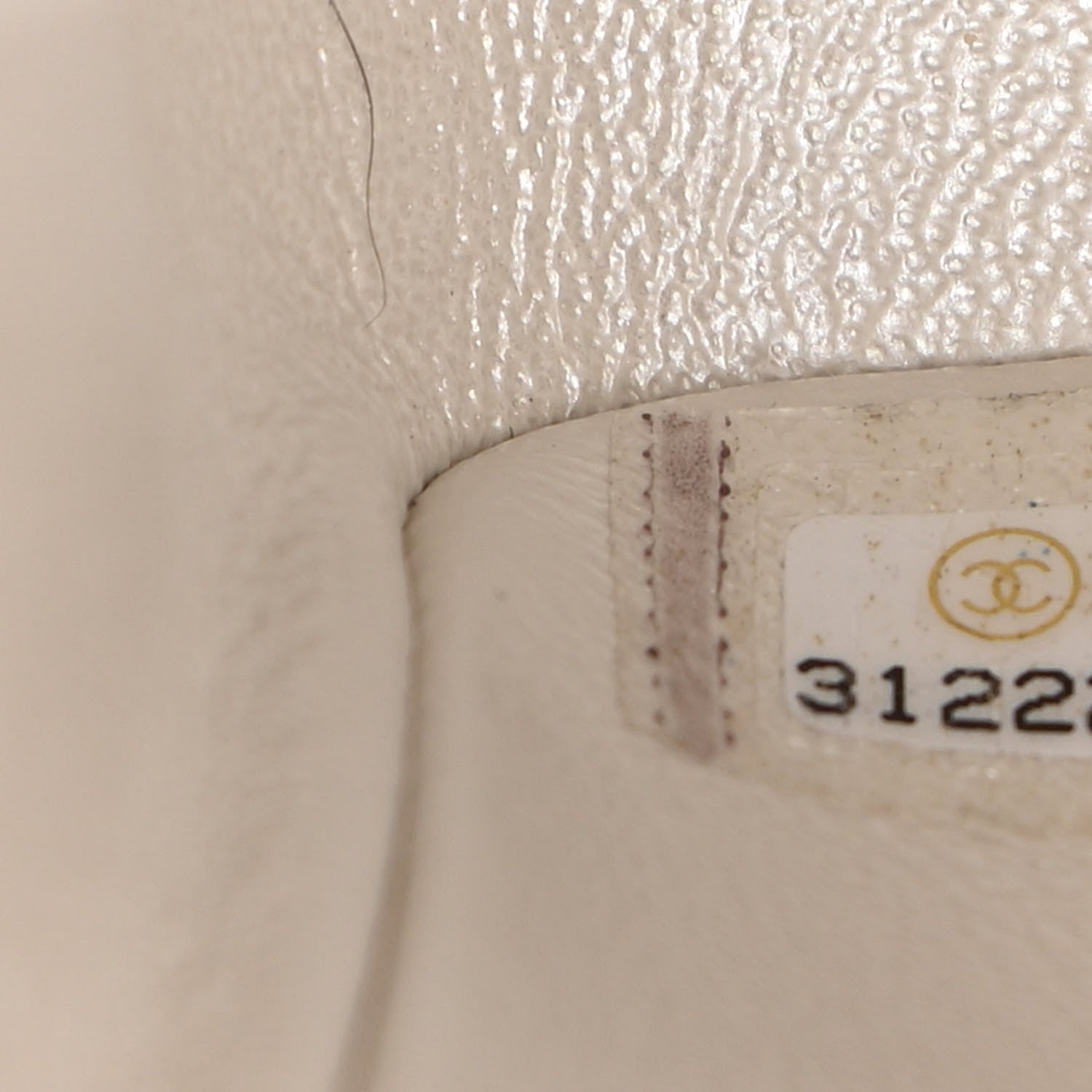 Chanel Iridescent Calfskin Quilted Medium Double Flap White 7 of 11