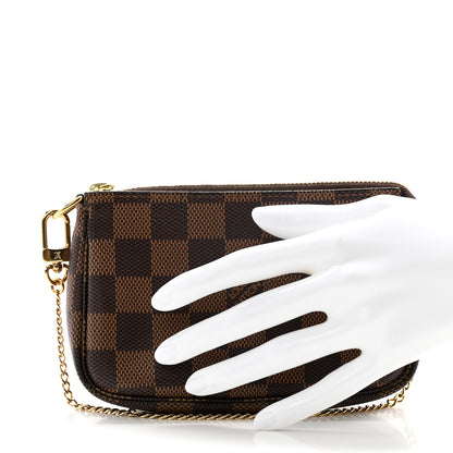 Louis Vuitton Damier Ebene Mini Pochette Accessories 2 of 9