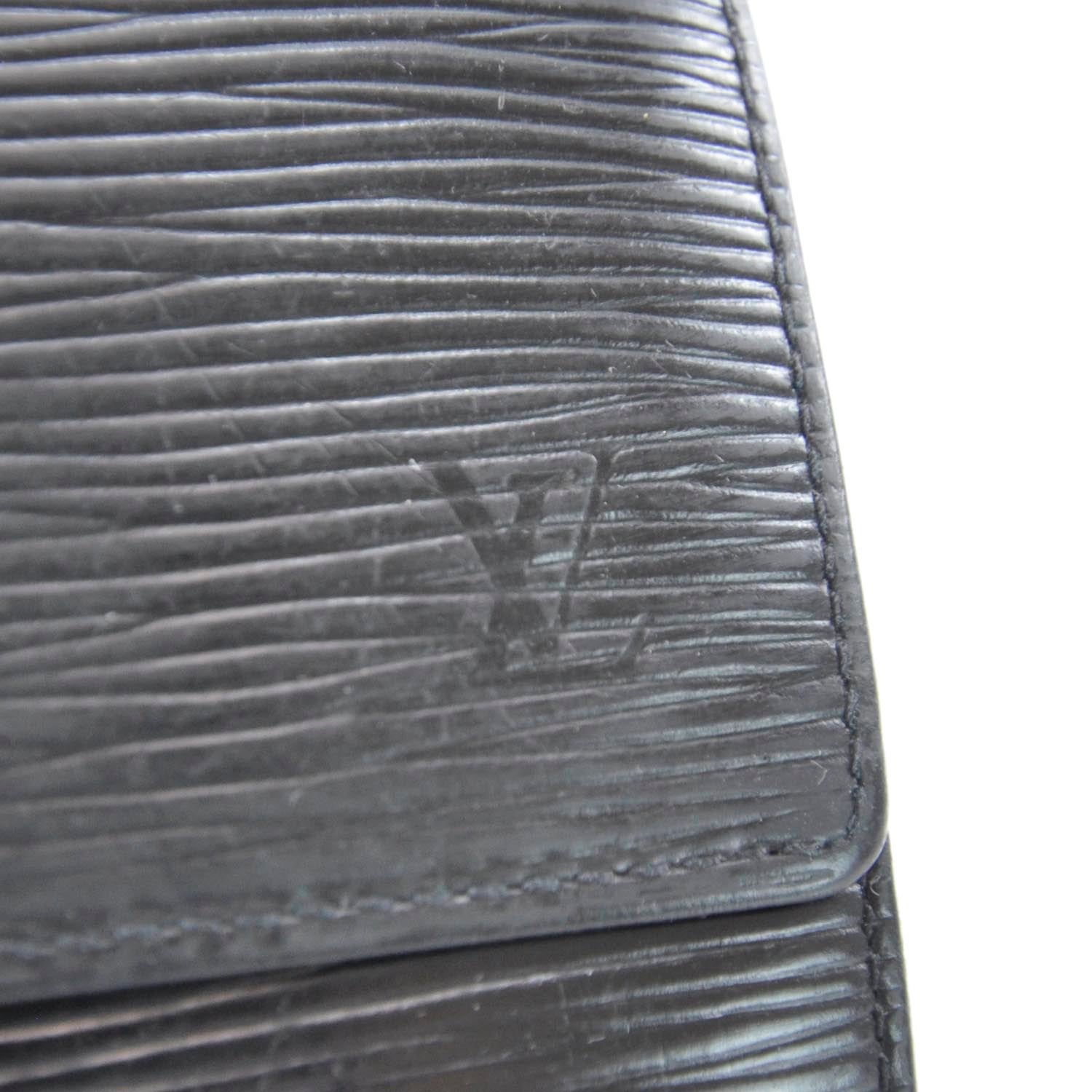 Louis Vuitton Epi Elise Wallet Black 6 of 9