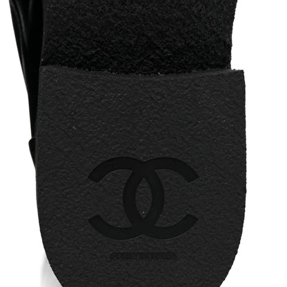 Chanel Calfskin Cap Toe Combat Boots 39 Black 6 of 7