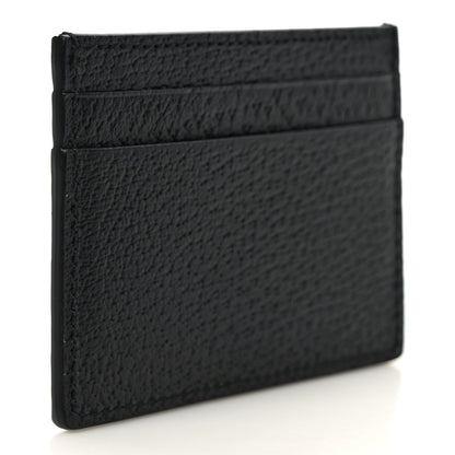 Gucci Pebbled Calfskin Animalier Card Holder Black 3 of 7