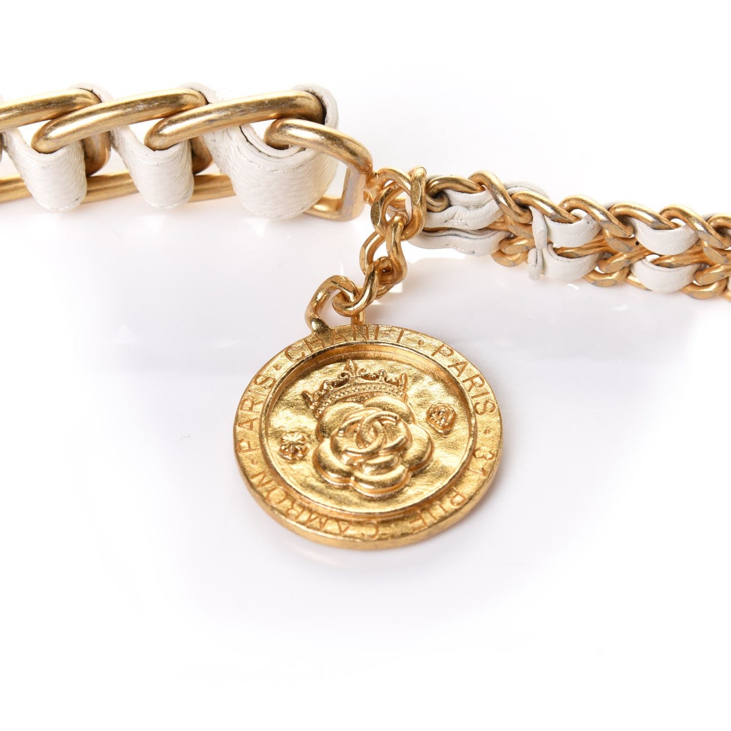 Caviar Quilted Mini Chain Soul Flap White