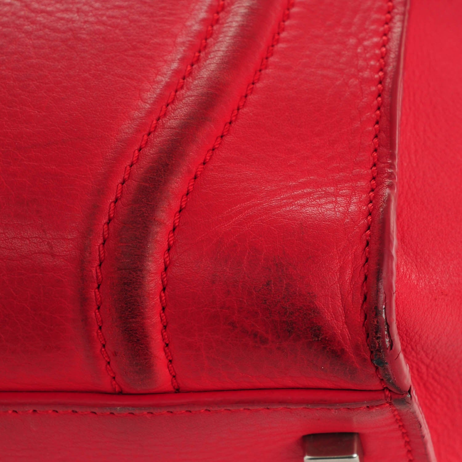 Celine Supple Calfskin Large Phantom Luggage Coquelicot 14 of 17