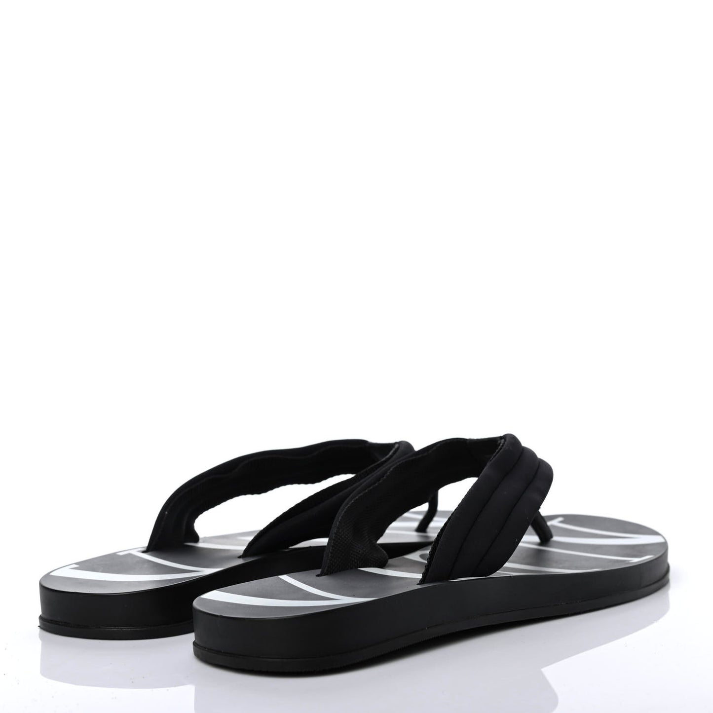 Rubber Mens VLTN Thong Sandals 43 Black