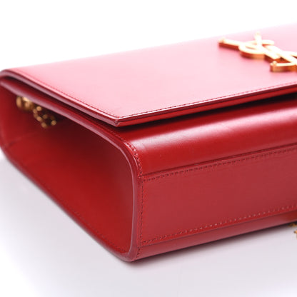 Saint Laurent Smooth Calfskin Medium Classic Monogram Kate Tassel Satchel Lipstick Red 8 of 14
