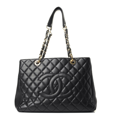 Chanel Caviar Quilted Grand Shopping Tote GST Black 1 of 10