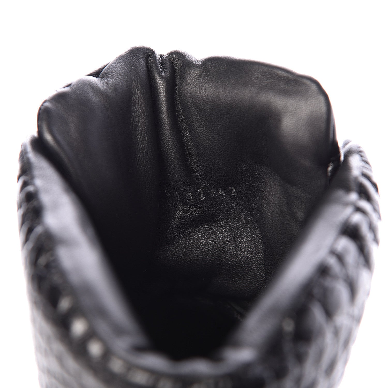 Chanel Calfskin Crocodile Embossed Mens Cocodile High Top Sneakers 42 Black 10 of 11