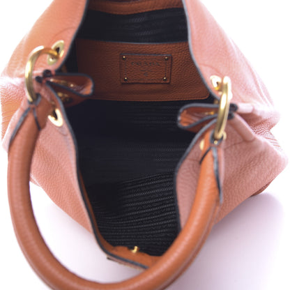 Prada Vitello Daino Tote Papaya 5 of 10