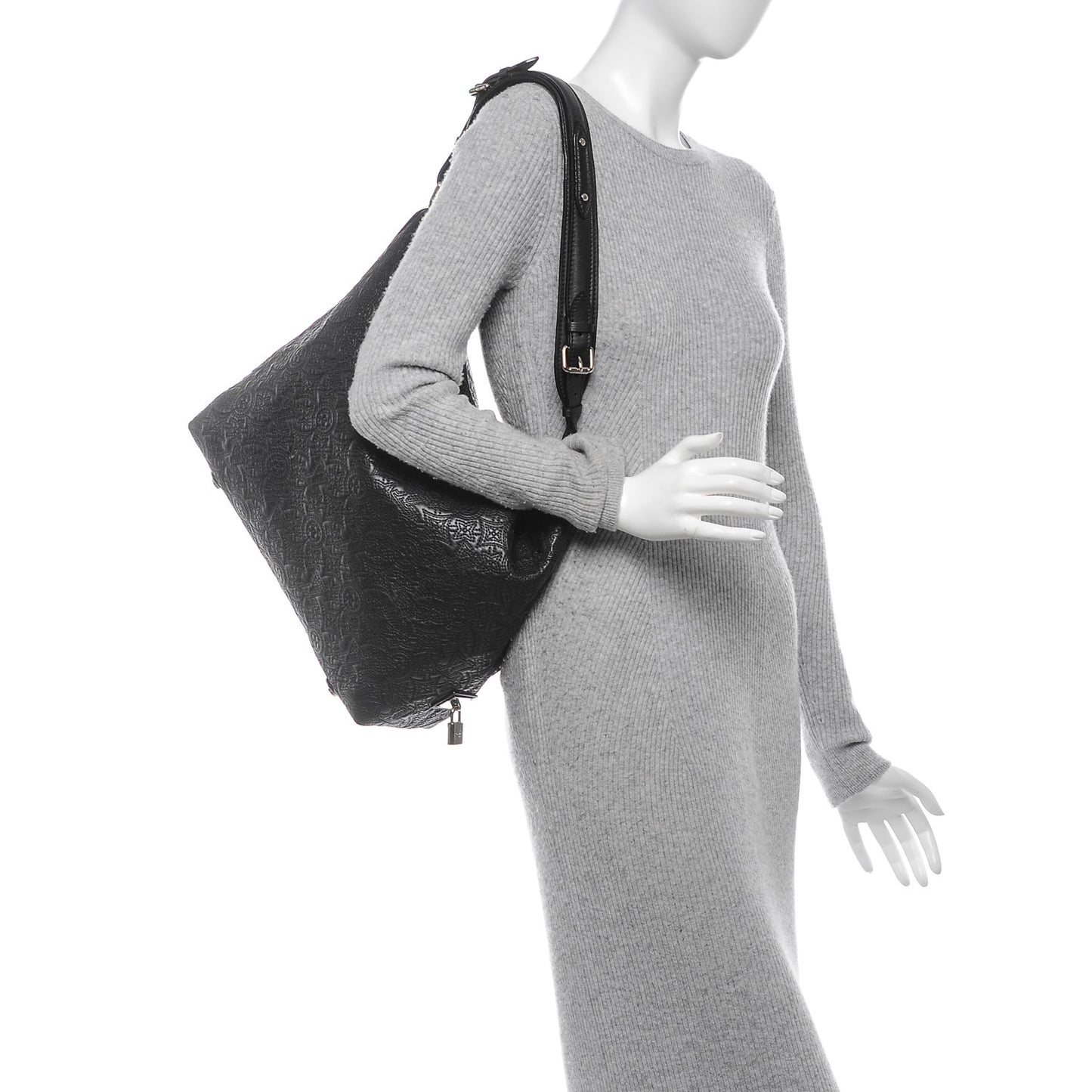 Monogram Lambskin Antheia Hobo PM Black