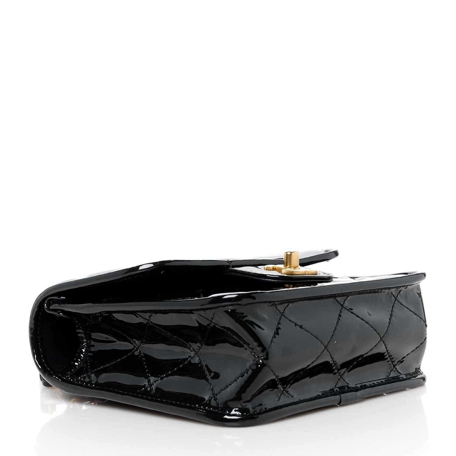 Chanel Patent School Memory Mini Top Handle Flap Black 4 of 12