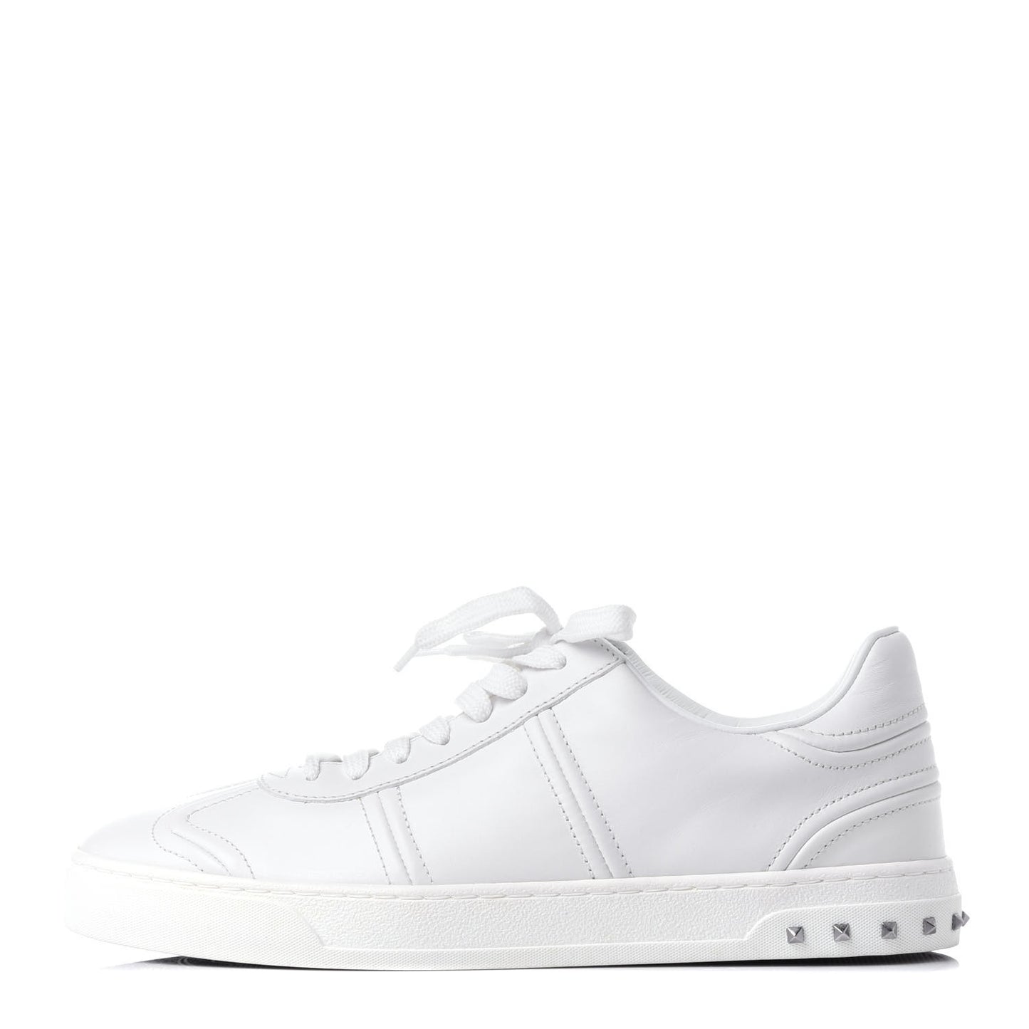 Calfskin Mens Flycrew Sneakers 41 White