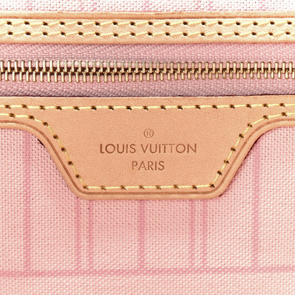 Louis Vuitton Damier Azur Neo Neverfull MM Rose Ballerine 6 of 11