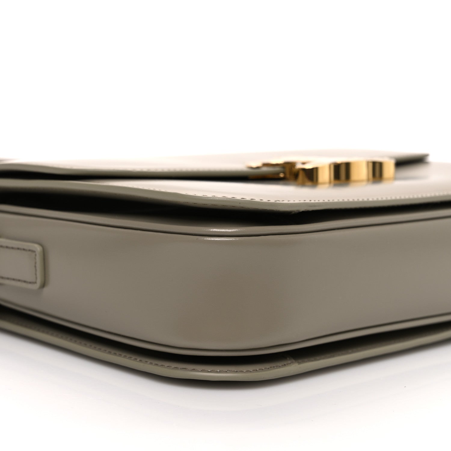Celine Shiny Calfskin Medium Triomphe Modern Taupe 9 of 11