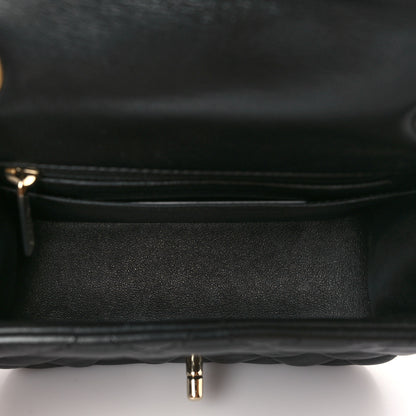 Chanel Lambskin Quilted Mini Square Flap Black 5 of 10