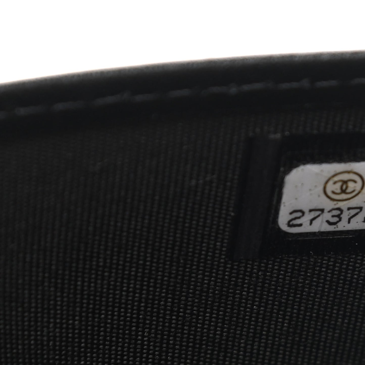 Caviar Quilted Boy Yen Wallet Black