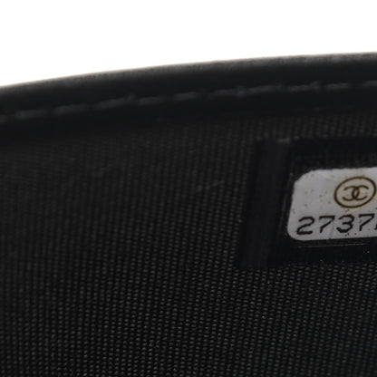 Chanel Caviar Quilted Boy Yen Wallet Black 8 of 9