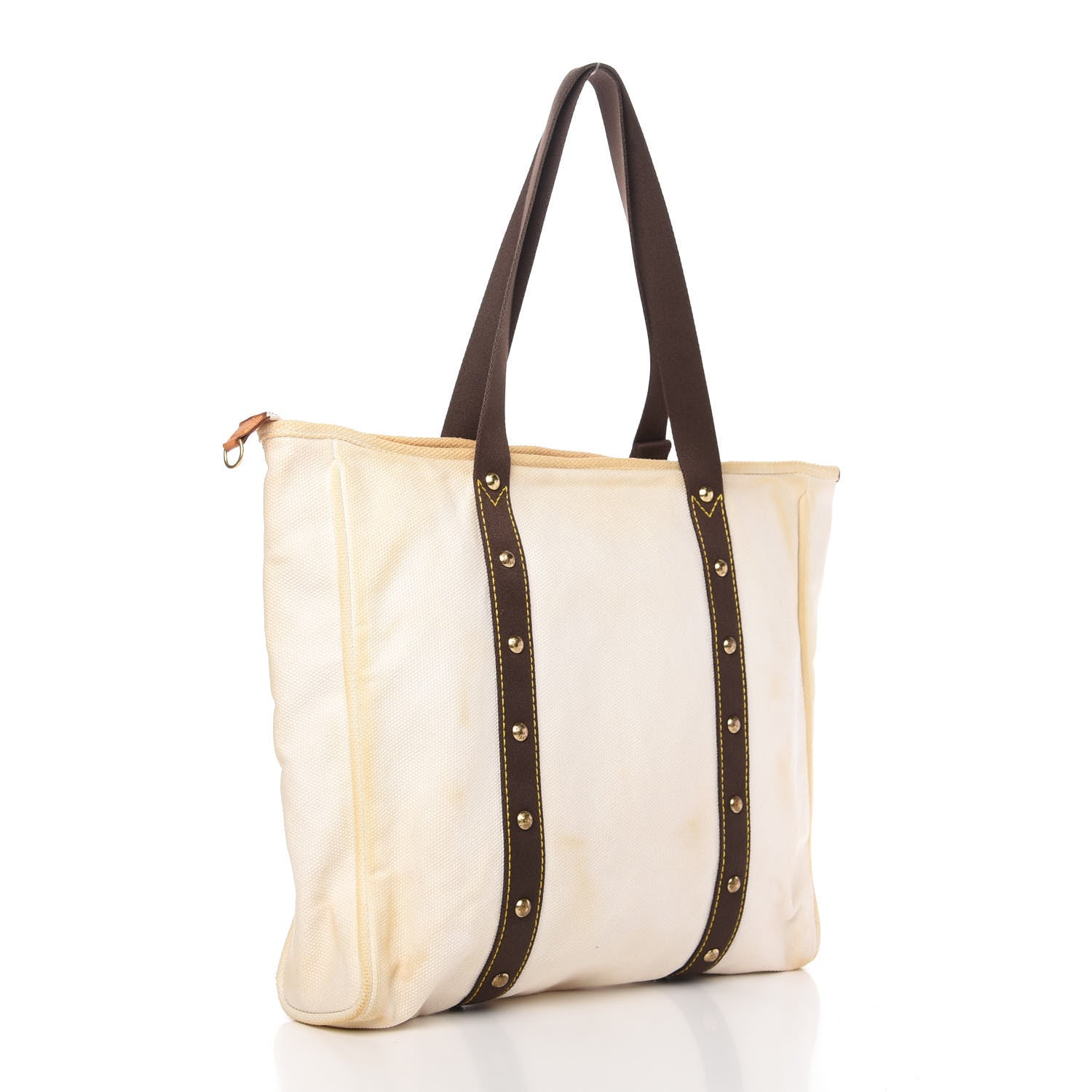 Louis Vuitton Toile Antigua Cabas GM Tote White 3 of 8
