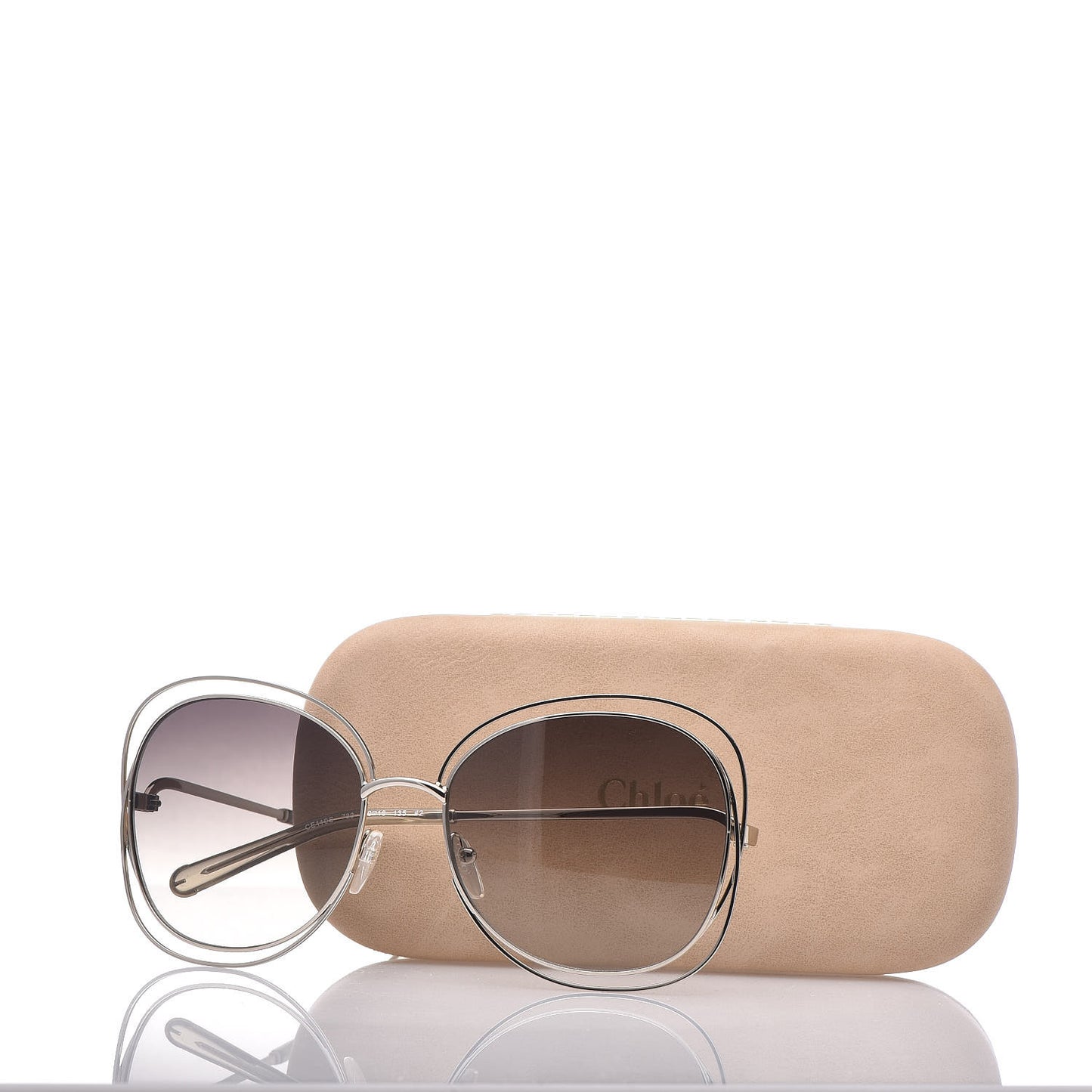 Oversize Round Carlina Sunglasses CE119S Grey