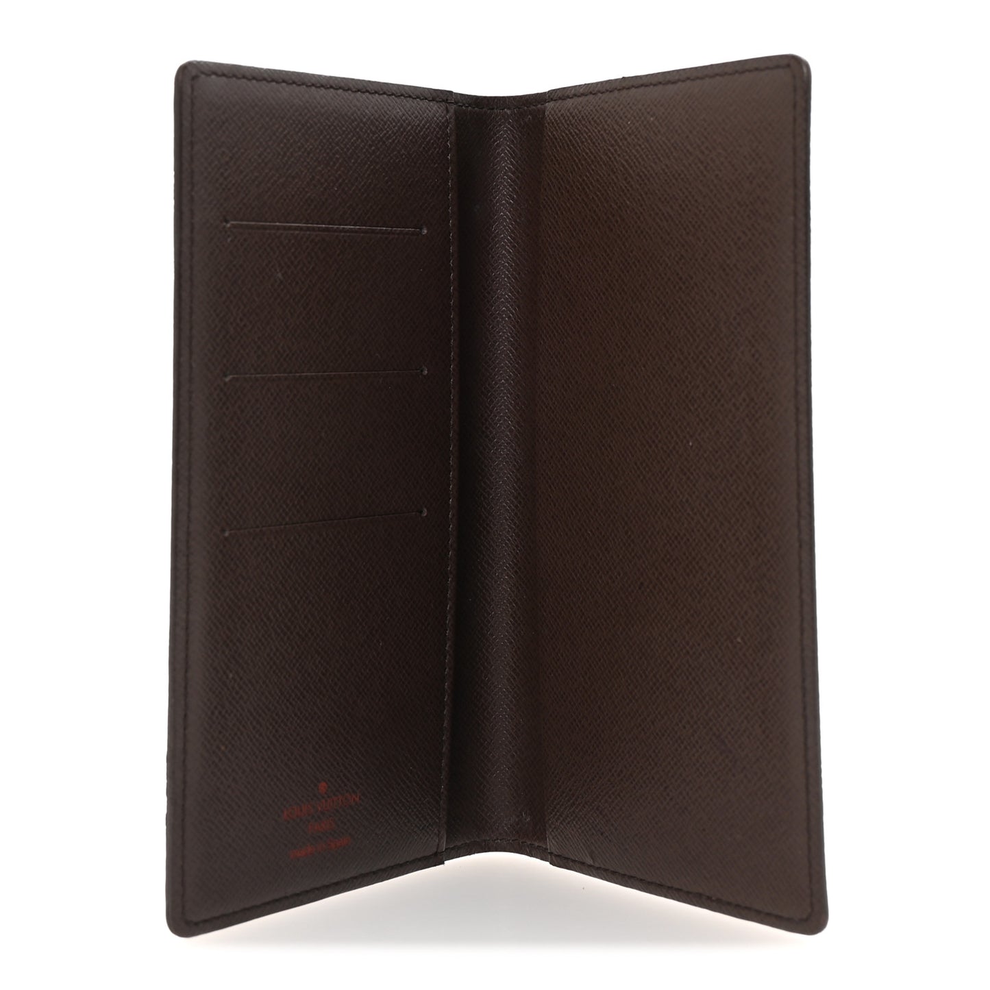 Damier Ebene Checkbook Cover Wallet