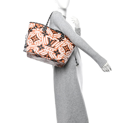 Louis Vuitton Monogram Giant Crafty Neverfull MM Creme Caramel 2 of 11