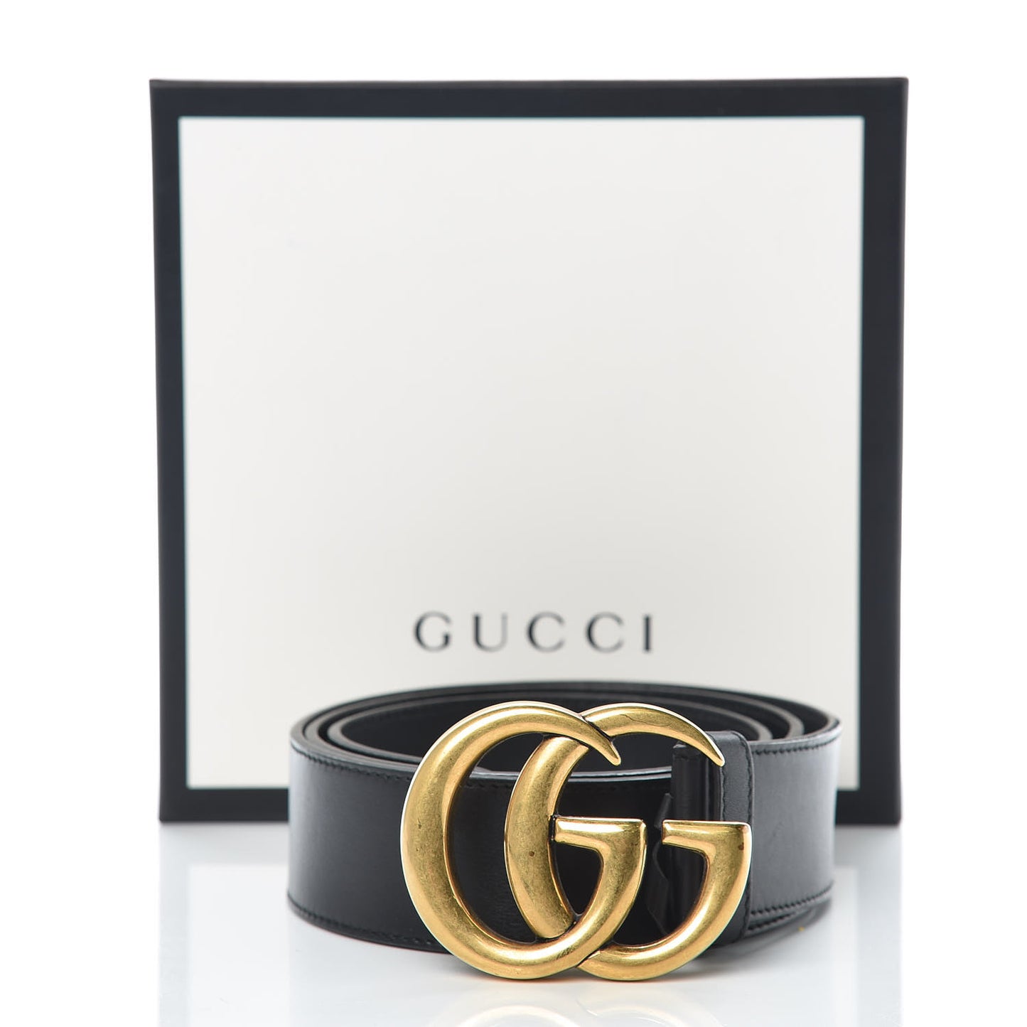 Calfskin Double G 40mm Belt 90 36 Black