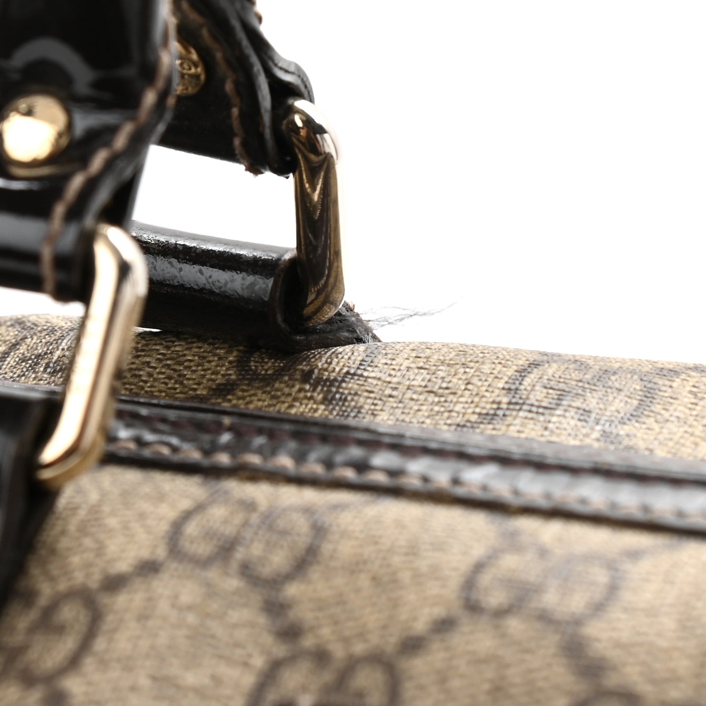 GG Plus Monogram Medium Joy Boston Dark Brown