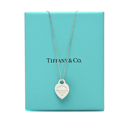 Tiffany Sterling Silver Small Return to Tiffany Heart Pendant Necklace 7 of 7