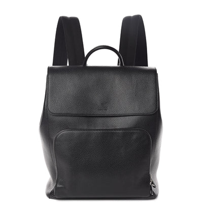 Gucci Pebbled Calfskin Chain Backpack Black 1 of 9