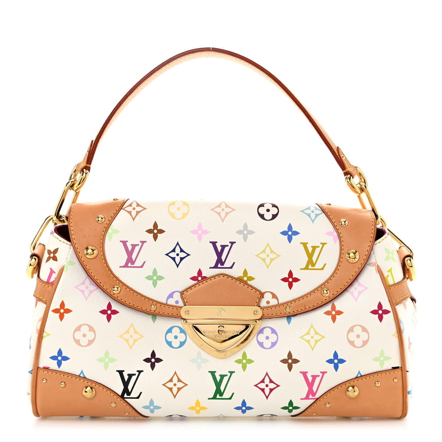 Louis Vuitton LOUIS VUITTON Monogram Multicolor Beverly MM White 1 of 9