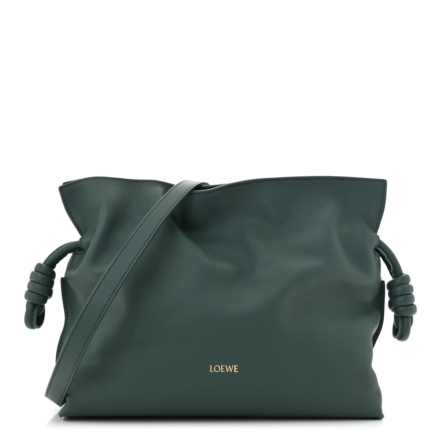 Nappa Medium Flamenco Knot Bag Vetiver