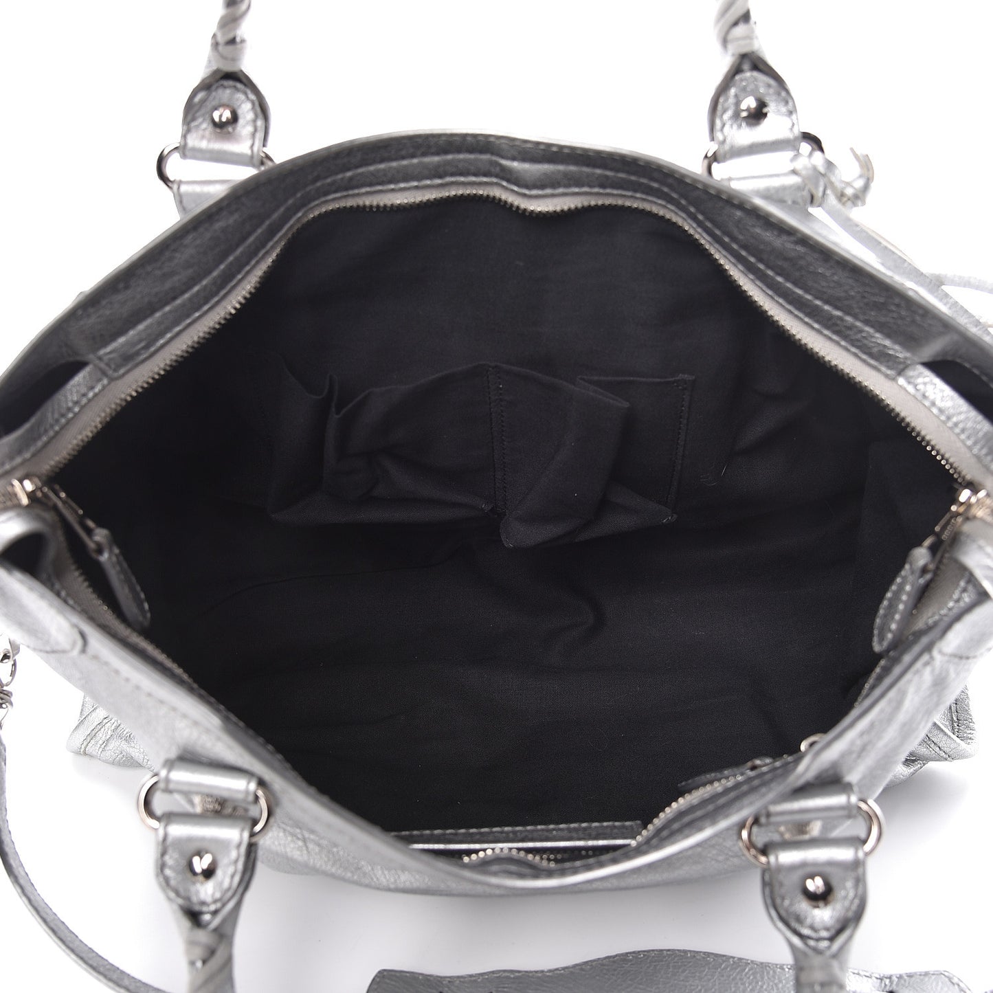 Agneau Giant 12 Silver Hardware City Gris Aluminum
