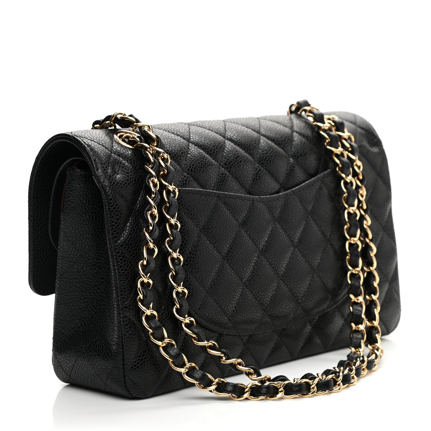 Chanel Caviar Quilted Medium Double Flap Black 3 of 9