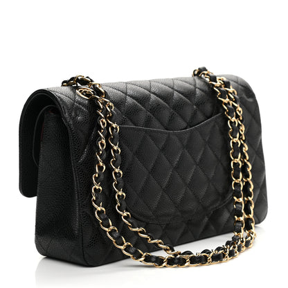 Chanel Caviar Quilted Medium Double Flap Black 3 of 9