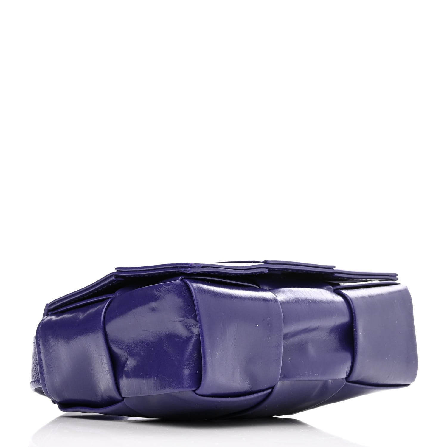 Bottega Veneta Paper Calfskin Maxi Intreccio Extra Mini Cassette Crossbody Bag Purple 4 of 11