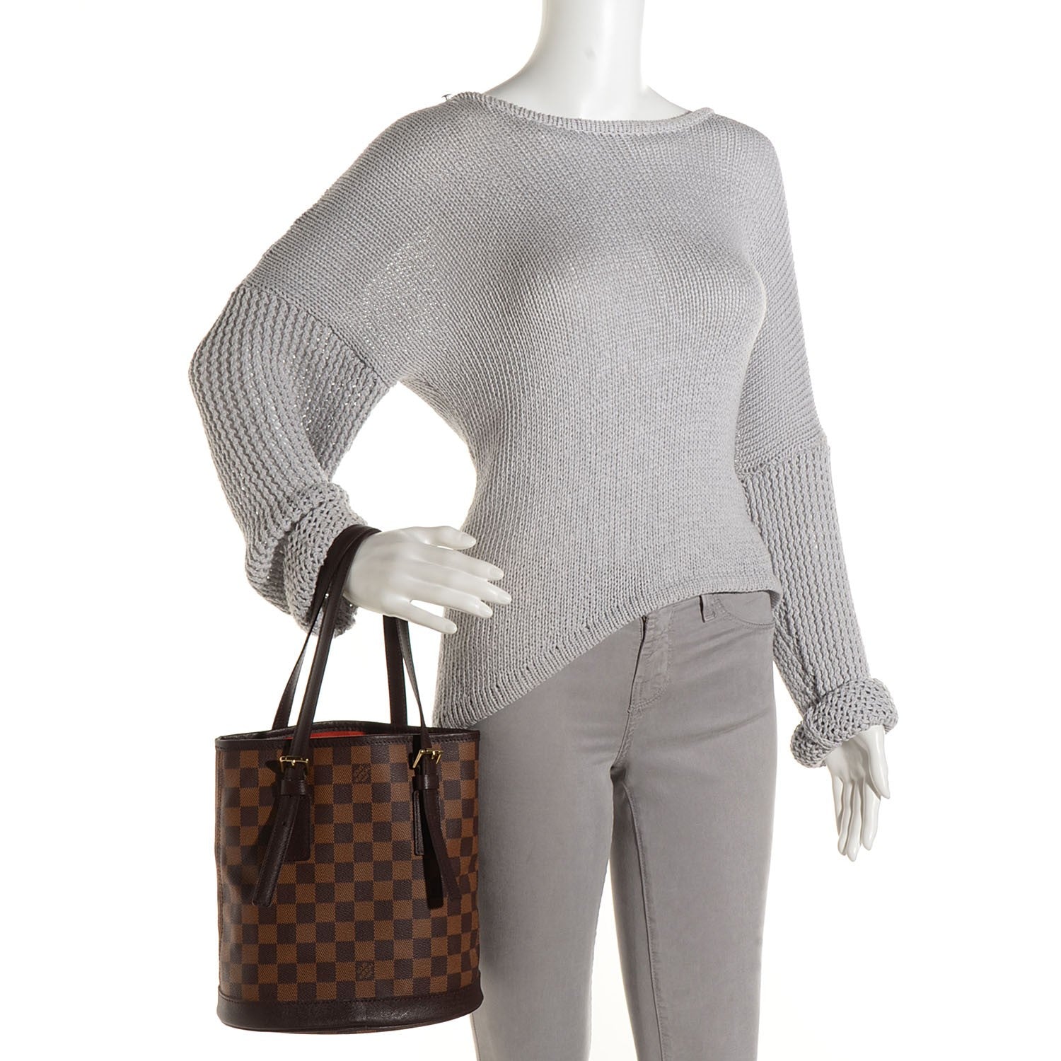 Louis Vuitton Damier Ebene Marais Bucket 23 2 of 10