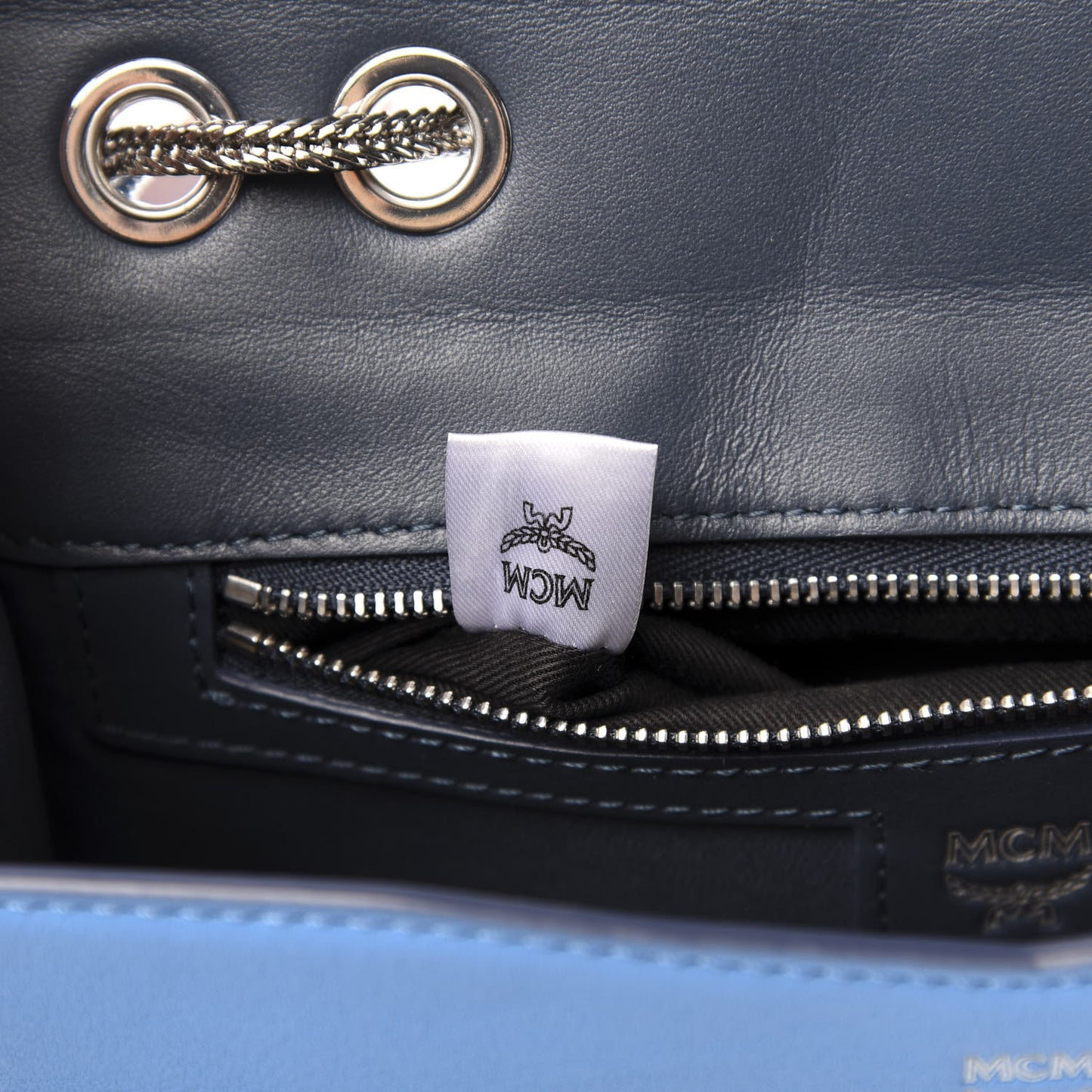 Lambskin Diamond Disco Flap Crossbody Bag Blue