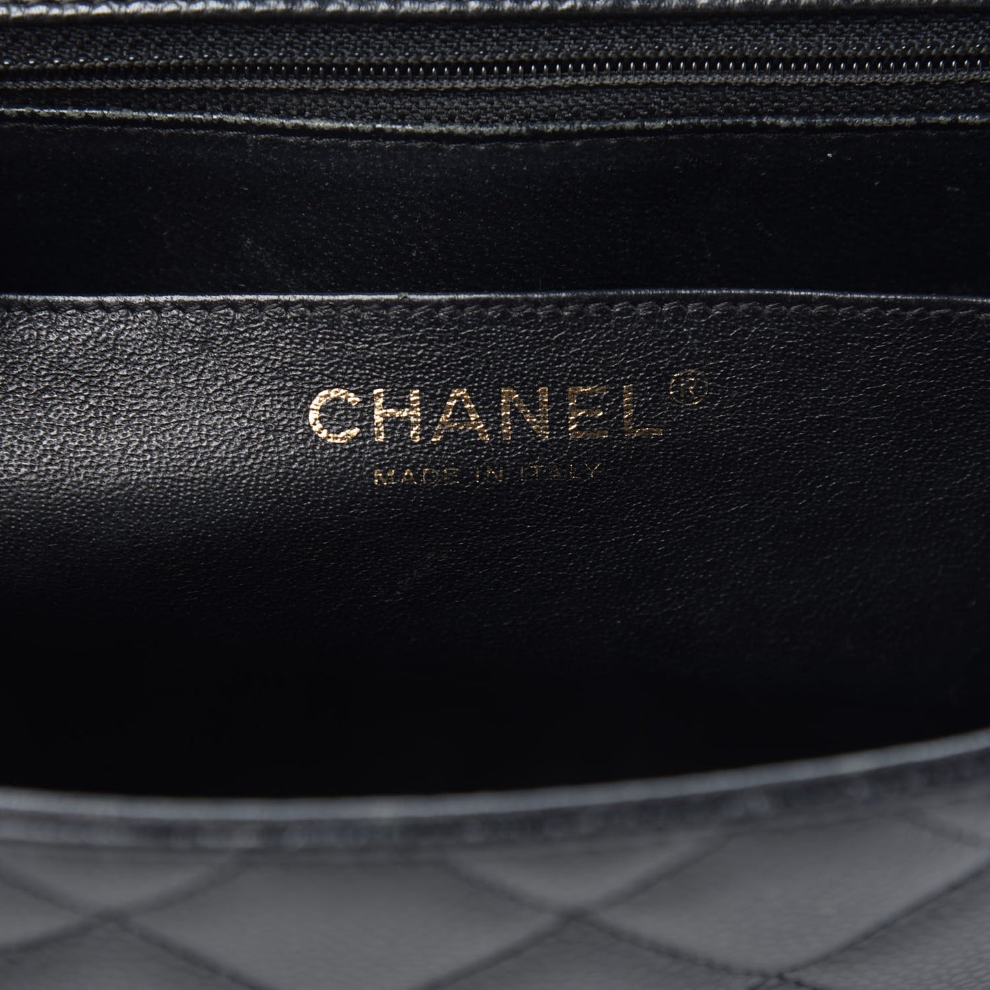 Caviar Quilted Jumbo Single Flap Black
